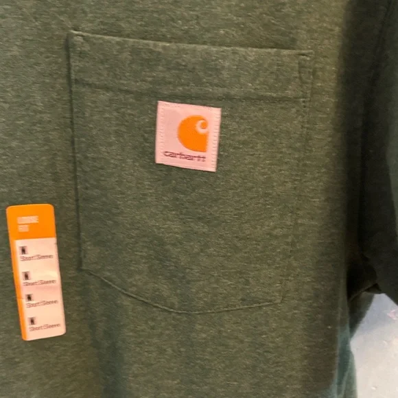 Carhartt Men's Forest Green Short Sleeve Tee - Picture 3 of 5